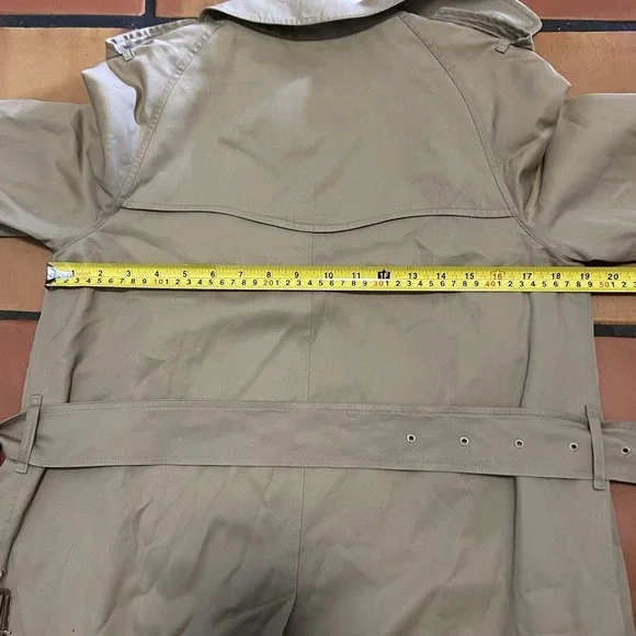 Vintage Burberrys Women's Trench Coat Made in England Nova Check Small - Picture 7 of 9